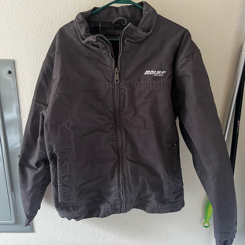 BNSF railway dri-duck lined jacket.